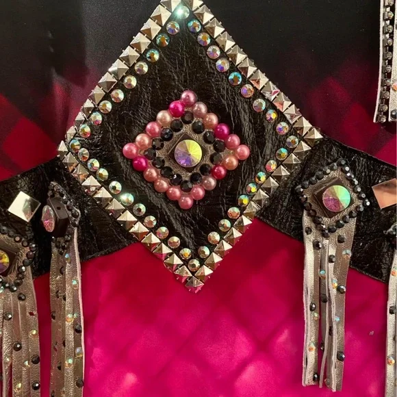 Black and Pink Horse Show Jacket/Shirt - Picture 4 of 4